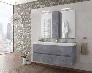 Σετ έπιπλο μπάνιου LUXUS 100 White