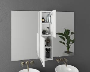 Σετ έπιπλο μπάνιου LUXUS 140 White