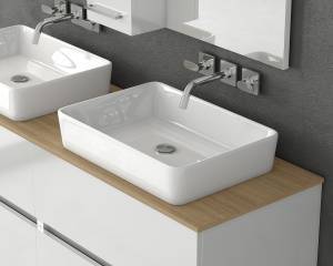 Σετ έπιπλο μπάνιου LUXUS 140 White
