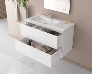 Σετ έπιπλο μπάνιου LUXUS 85 White