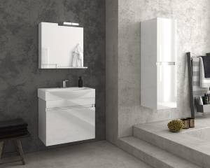 Σετ έπιπλο μπάνιου SENSO 85 White