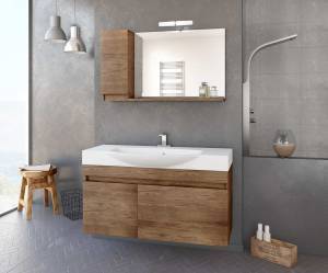 Σετ έπιπλο μπάνιου SENSO 105 PL Wood