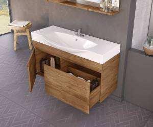 Σετ έπιπλο μπάνιου SENSO 105 PL Wood