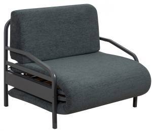 Πολυθρόνα-κρεβάτι Άρατος - Σκούρο Γκρι