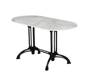EKO Τραπέζι Αίθριο Oval Μαντέμι, Μάρμαρο Ε-00001090 Ε894,1