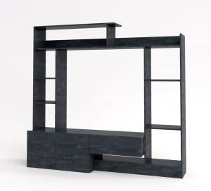 Σύνθεση σαλονιού Toulouse - Charcoal Flow (180x28/40x165)