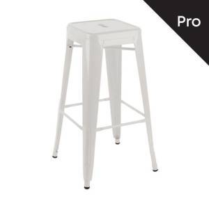 RELIX Σκαμπό Bar, Μέταλλο Βαφή Άσπρο Ε-00023578 Ε5190,W