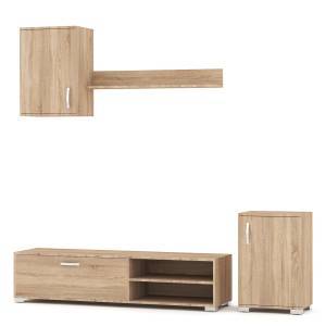 Σύνθεση σαλονιού Ren - Grey Craft Oak (178x38x170)