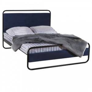 ΦΕΛΙΤΣΙΑ ΚΡΕΒΑΤΙ ΜΕΤΑΛΛΙΚΟ ΜΕ ΥΦΑΣΜΑΤΙΝΟ ΚΕΦΑΛΑΡΙ ΜΟΝΟ ΕΛΛΗΝΙΚΗΣ ΚΑΤΑΣΚΕΥΗΣ ΓΙΑ ΣΤΡΩΜΑ 90Χ200 ΕΚ