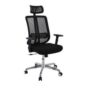 BF9500 Πολυθρόνα Γραφείου Διευθυντή Mesh Μαύρο, Μπράτσα up-down Ε-00021927 ΕΟ543,1