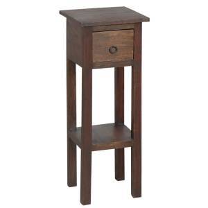 CLASSIC Stand - Τραπεζάκι Βοηθητικό H.65cm - 1 Συρτάρι, Ξύλο Sheesham Καρυδί Ε-00007105 ΕΣ391,1