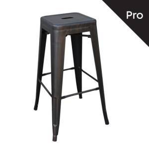 RELIX Σκαμπό Bar-Pro H.67cm, Μέταλλο Βαφή Antique Black Ε-00017224 Ε5193,10