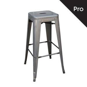 RELIX Σκαμπό Bar-Pro, Μέταλλο Βαφή σε Απόχρωση Metal με Διακοσμητική Σκουριά Ε-00014756 Ε5190,6