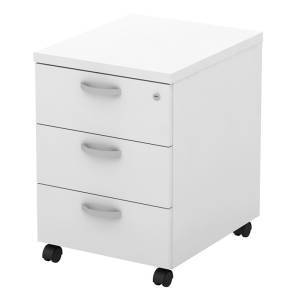 ΣΥΡΤΑΡΙΕΡΑ Τροχήλατη με 3 συρτάρια, Απόχρωση Άσπρο Ε-00024555 ΕΟ979,1