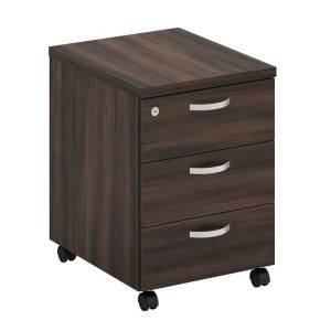 ΣΥΡΤΑΡΙΕΡΑ Τροχήλατη, Με 3 συρτάρια, Απόχρωση Σκούρο Καρυδί Ε-00024388 ΕΟ706,1