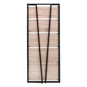 Ραφιέρα Πτυσσόμενη Μέταλλο Βαφή Μαύρο - Sonoma Ε-00020870 ΕΟ427