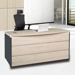 PROGRESS Γραφείο 200x90cm Απόχρωση Elm - Grey Ε-00023291 ΕΟ835