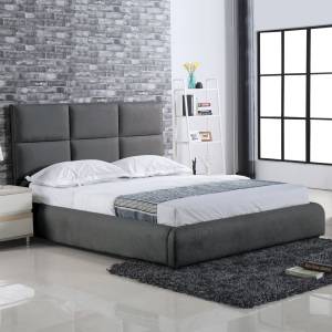 MAXIM Κρεβάτι Διπλό, για Στρώμα 160x200cm, Ύφασμα Γκρι Ε-00020709 Ε8080,3