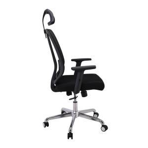 BF9500 Πολυθρόνα Γραφείου Διευθυντή Mesh Μαύρο, Μπράτσα up-down Ε-00021927 ΕΟ543,1