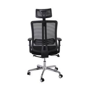 BF9500 Πολυθρόνα Γραφείου Διευθυντή Mesh Μαύρο, Μπράτσα up-down Ε-00021927 ΕΟ543,1