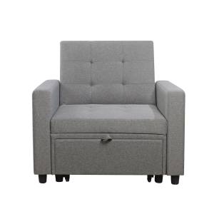 IMOLA Πολυθρόνα - Κρεβάτι Σαλονιού - Καθιστικού, Ύφασμα Ανοιχτό Γκρι Ε-00021978 Ε9921,12