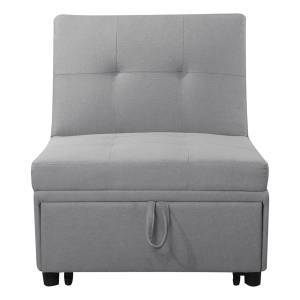 IMOLA Καρέκλα - Κρεβάτι Σαλονιού - Καθιστικού, Ύφασμα Ανοιχτό Γκρι Ε-00022596 Ε9921,02