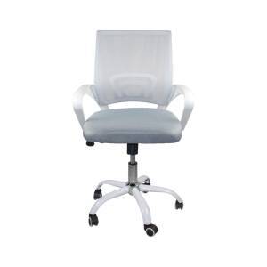 BF2101-SW Πολυθρόνα Γραφείου με Ανάκλιση Άσπρο - Mesh Γκρι Ε-00022757 ΕΟ254,1SW