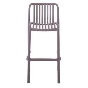 MODA Σκαμπό Bar Στοιβαζόμενο PP - UV Mocha Ε-00024296 Ε3802,3