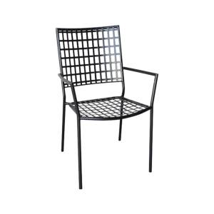 CASTELLO Πολυθρόνα Μέταλλο Mesh Βαφή Μαύρο Ε-00013928 Ε5164,1
