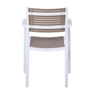 AKRON Πολυθρόνα PP-UV Άσπρο - Sand Beige Ε-00020428 Ε350,11