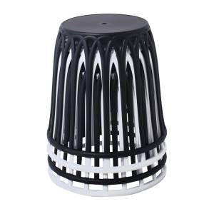 SABA Σκαμπό, Στοιβαζόμενο, PP-UV Μαύρο Ε-00021590 Ε383,2