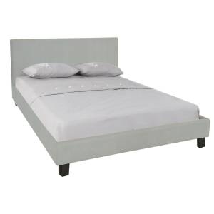 WILTON Κρεβάτι Διπλό, για Στρώμα 160x200cm, Ύφασμα Απόχρωση Grey Stone Ε-00022944 Ε8054,F1