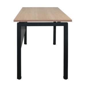 UNIT Γραφείο Μέταλλο Βαφή Μαύρο, Melamine Απόχρωση Sonoma Ε-00023499 ΕΟ436,1