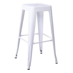 RELIX Σκαμπό Bar, Μέταλλο Βαφή Άσπρο Ε-00023578 Ε5190,W