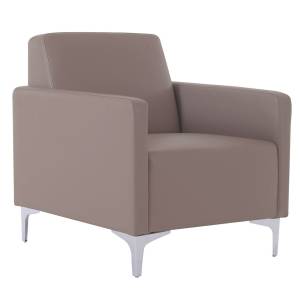 STYLE Πολυθρόνα Σαλονιού Καθιστικού, Pu Cappuccino Ε-00024611 Ε948,141