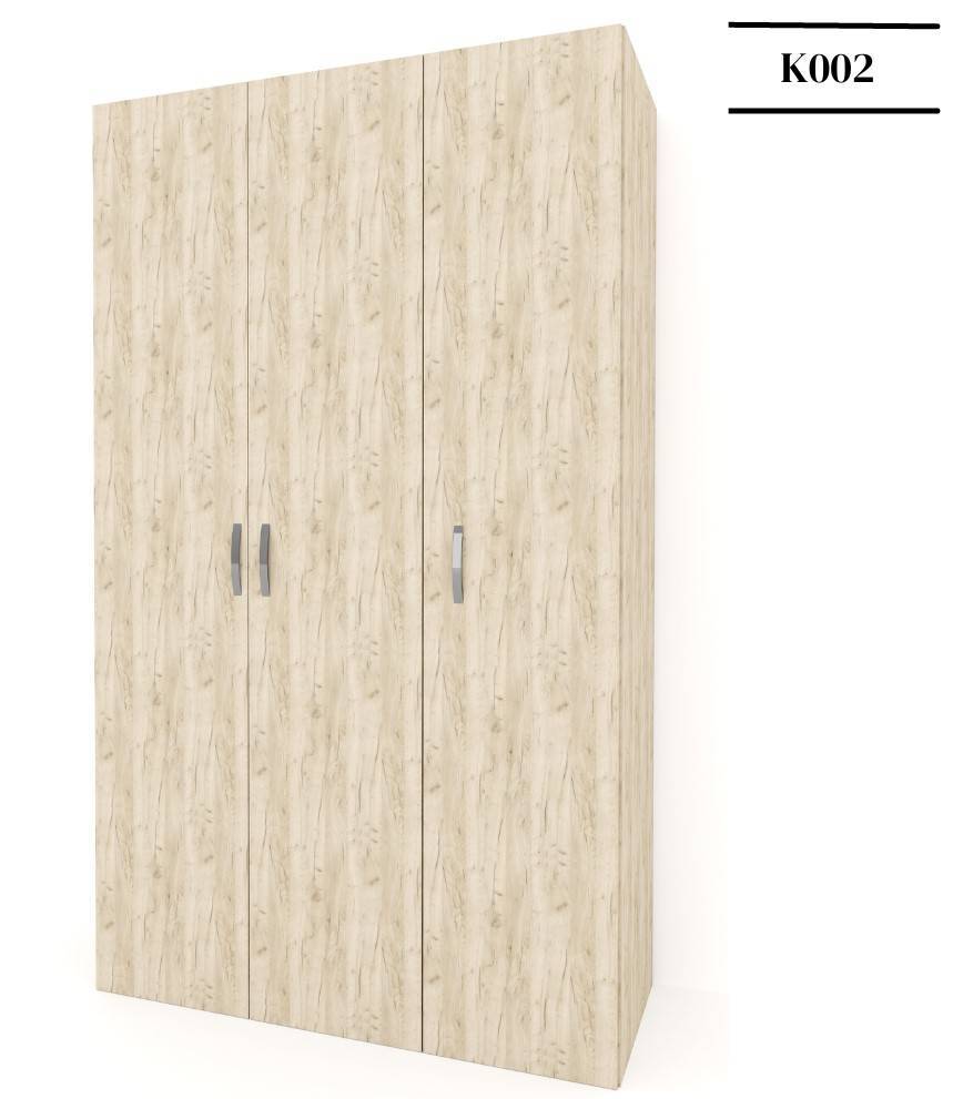 Ντουλάπα τρίφυλλη Line plus -  Light Sonoma Oak (120x52x205)