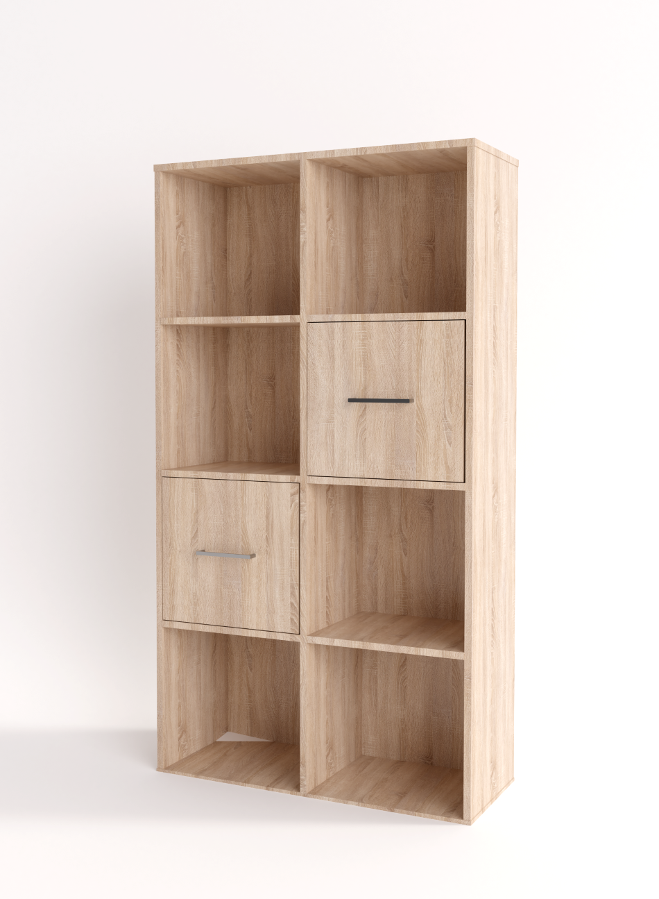 Βιβλιοθήκη Chess - Charcoal Flow (75x30x138)